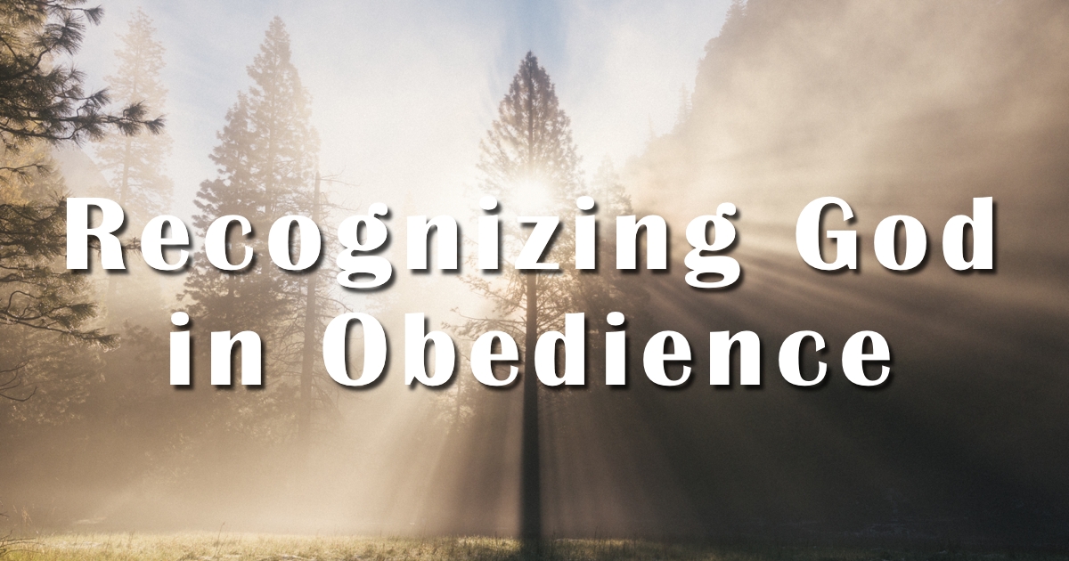 Glencairn Baptist Church – Recognizing God In Our Obedience