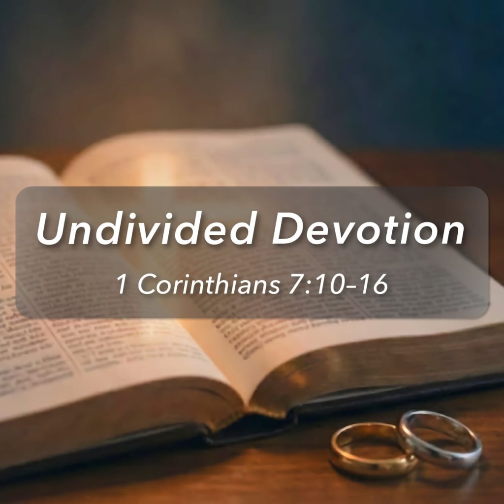 Undivided Devotion, Part 4